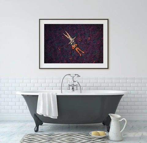 Modern Bathroom Art Ideas: 'You're My Universe' by Rolands Zilvinskis for WWF | Andy okay – Bathroom Wall Art for Charity