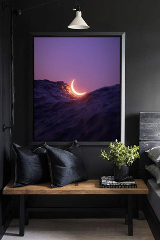 Moon Wall Art Bedroom Decor Ideas: 'Bedtime' by Matias Alonso Revelli for Rainforest Trust | Andy okay - Art for Causes