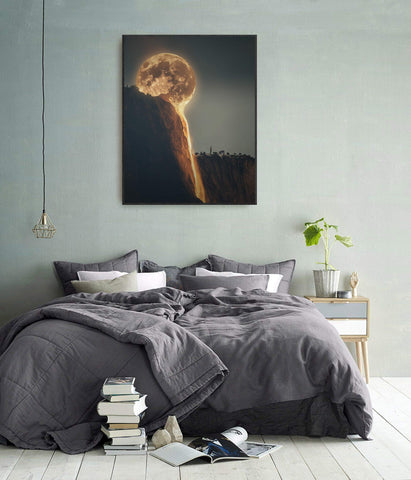 Moon Wall Art Bedroom Decor Ideas: 'La Luna' by Risvan For Smile of The Child | Andy okay – Art for Causes