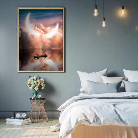 Moon Wall Art Bedroom Decor Ideas: 'Let There be Light' by Herri Susanto for Greenpeace | Andy okay – Art for Causes