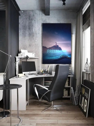 Motivational Wall Art For Your Home Office: 'Freedom is Near' by Giorgos Vellios For Smile of the Child | Andy okay – Art for Causes