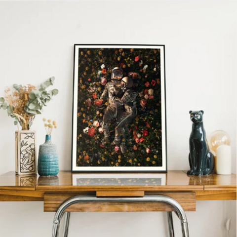 Astronaut Wall Art: 'Garden Delights' by Nicebleed for WWF | Andy okay - Art for Causes