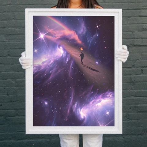 Astronaut Wall Art: 'Homecoming' by Morgan Whitney for Amazon Watch | Andy okay - Art for Causes
