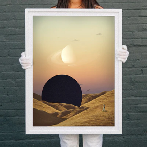 Astronaut Wall Art: 'Alone' by Aaron Larson for Artists Building Communities | Andy okay - Art for Causes