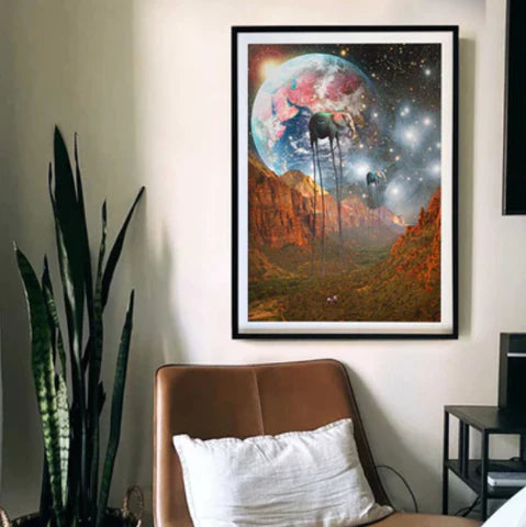 Space Art Prints That Will Inspire You in 2024: 'The Valley' by Morysetta for WWF | Andy okay – Space Wall Art for Charity