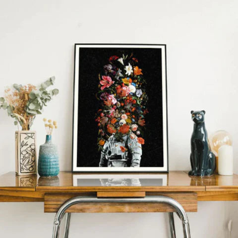 Space Wall Art: 'Full Bloom' by Nicebleed for WWF | Andy okay – Space Art Prints for Charity