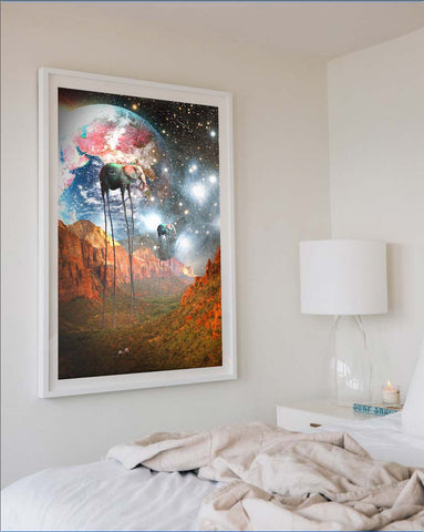 The Best Surrealistic Art Prints for Your Bedroom: ’The Valley’ by Morysetta for WWF | Andy okay – Surreal Wall Art for Charity