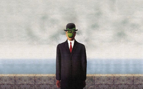 What Is The Concept of Surrealism Art ’The Son of Man’ by René Magritte | Andy okay – Surreal Wall Art for Charity