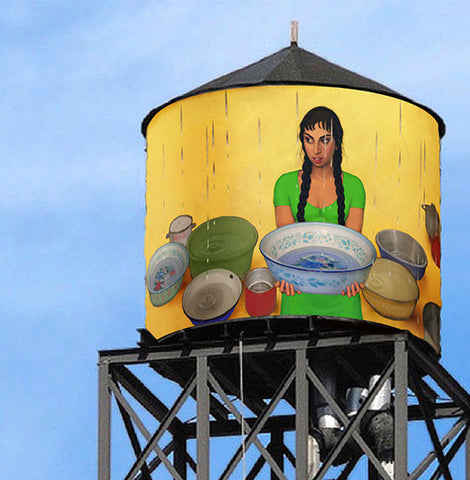 13 Beautiful Art Projects Created to Raise Awareness for a Cause, The Water Tank Project by Word Above the Street | Andy okay – Art for a good Cause