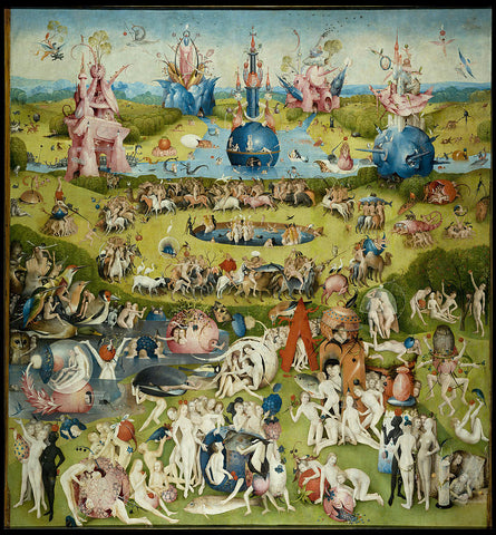 The Garden of Earthly Delights. Central Panel Painting by Hieronymus Bosch - Andy okay Art for Causes
