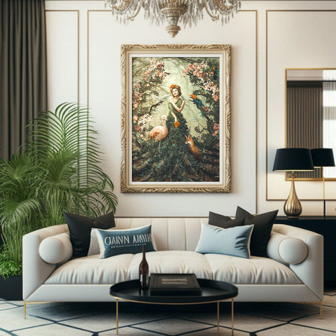 Large Wall Art for Livingroom: 'Mother Nature' by Jose Francese for Smile of the Child | Andy okay – Art for Charity