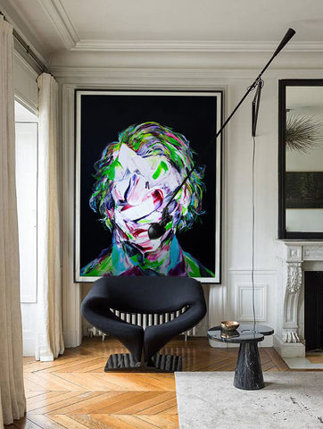 Large Wall Art Prints for Livingroom: The Batman Wall Art 'The Joker' by Norris Yim for Non-Violence Project | Andy okay - Art for Charity