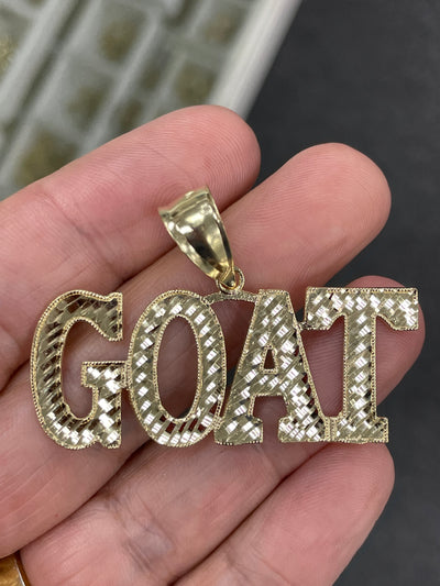 10k gold goat pendant