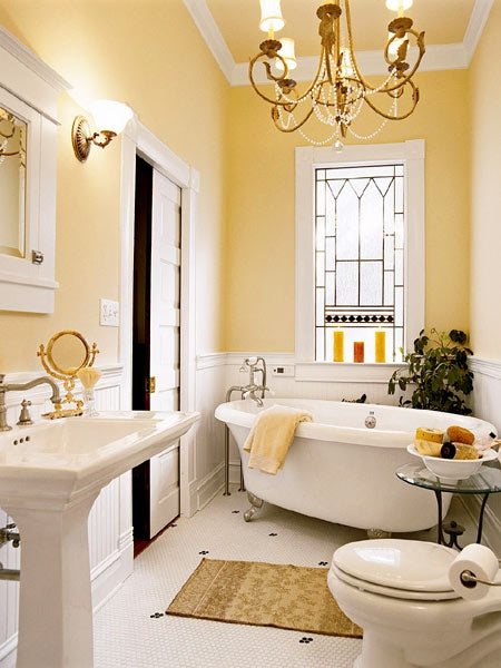 Tìm hiểu yellow bathroom decor và các cách thêm màu sắc vào phòng tắm nhỏ
