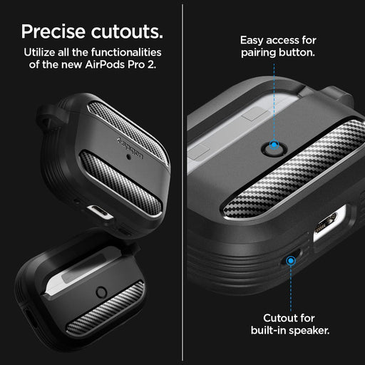 Ringke Layered Case Compatible con Funda AirPods Pro 2, Carcasa Protector  con Mosquetón Diseñado para AirPods Pro 2 Generacion - Matte Clear :  : Electrónica