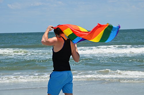 gay pride flag cape