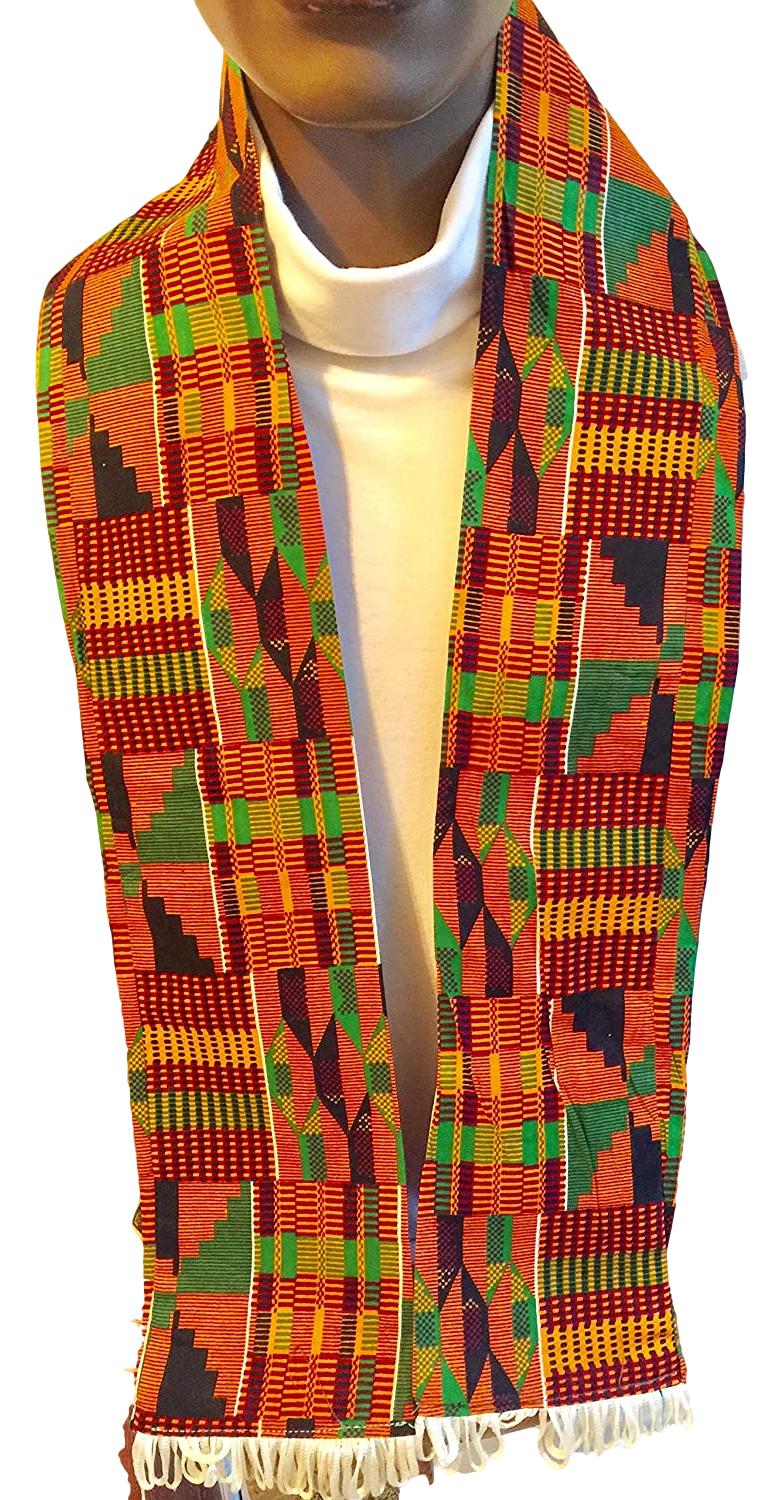 Ghana Kente Cloth Scarf Stole