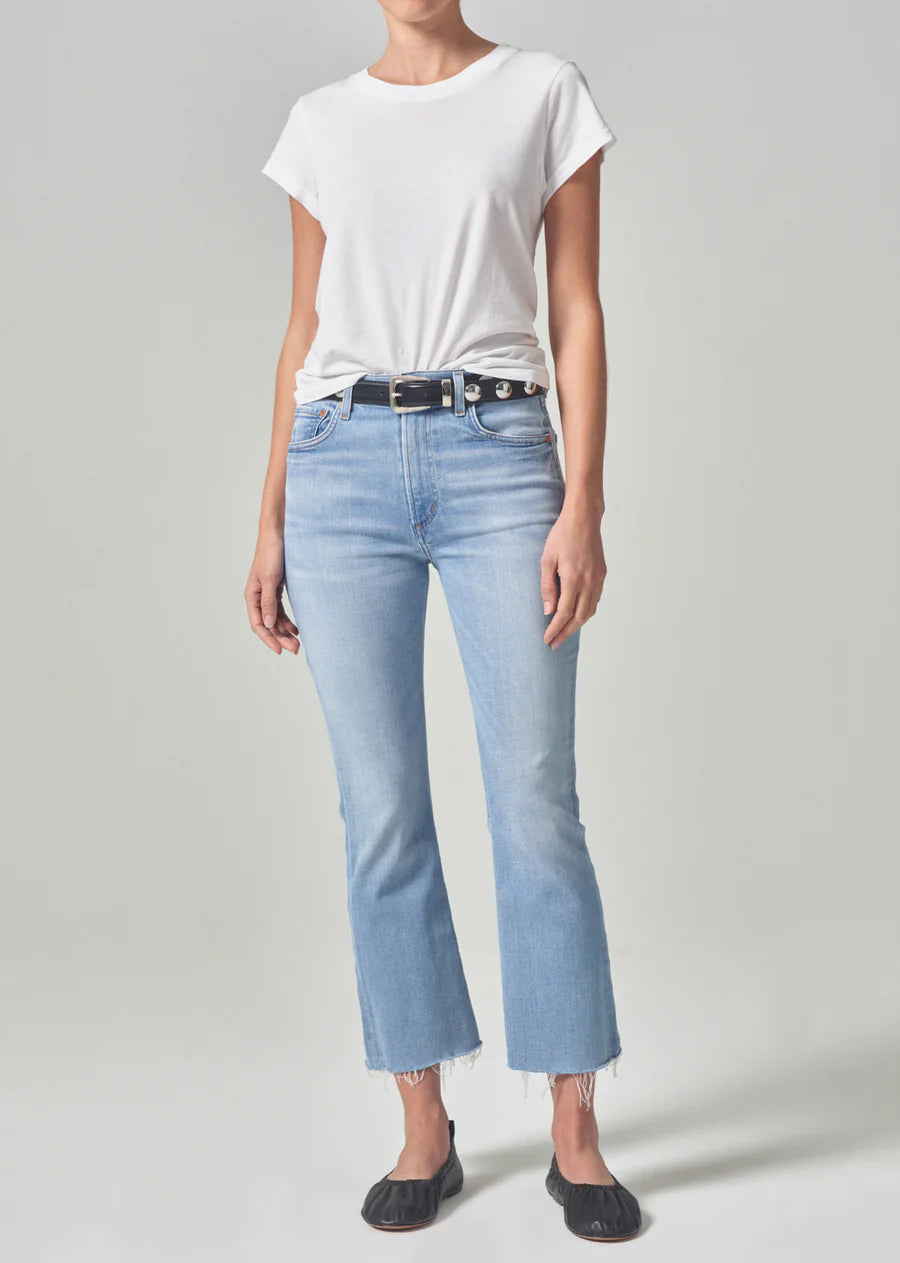 Citizens of Humanity Isola Cropped Boot in Marquee