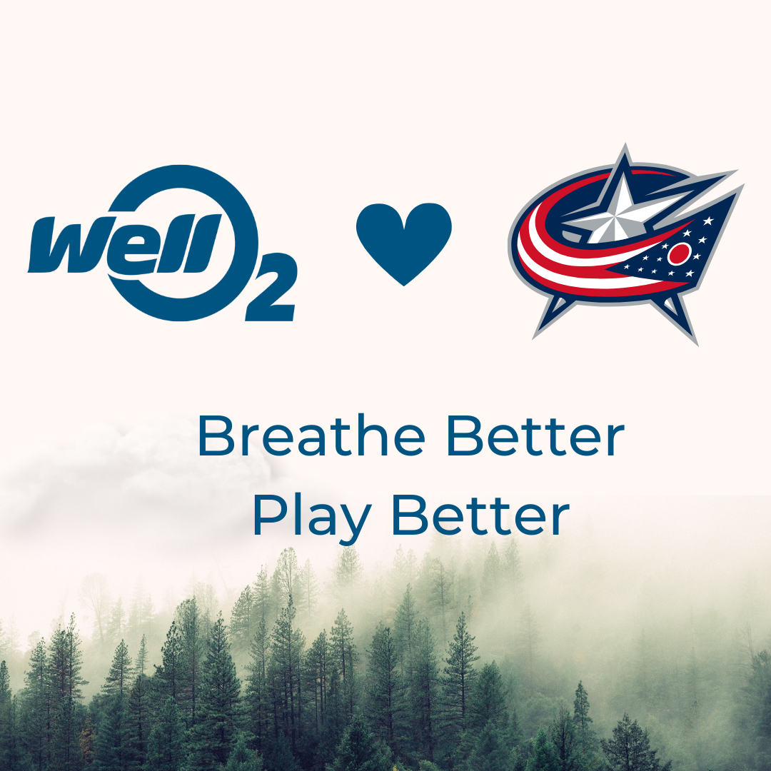 Breathe Better, Play Better - Columbus Blue Jackets NHL -joukkueen käy |  WellO2 Suomi