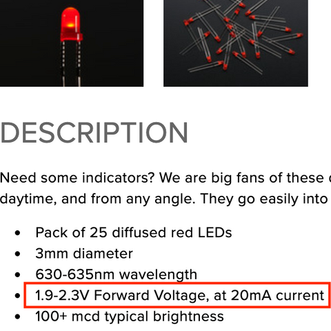 Red LED Product Page