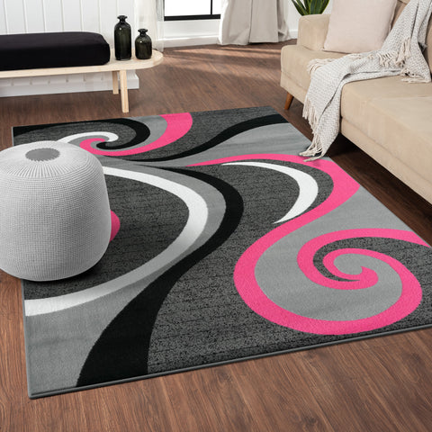 colorful abstract area rug