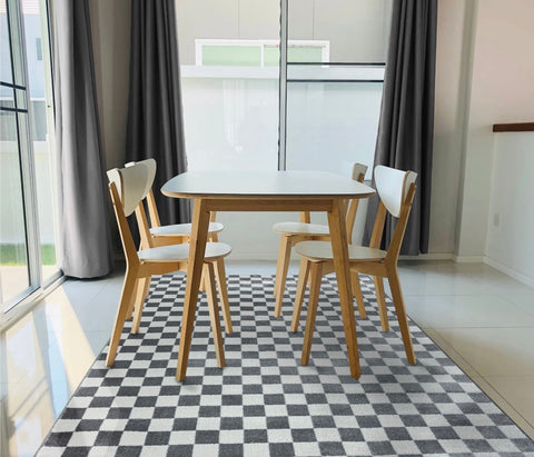 checkered kitchen area rug