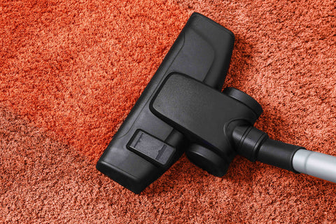 area rug cleaning with a vacuum