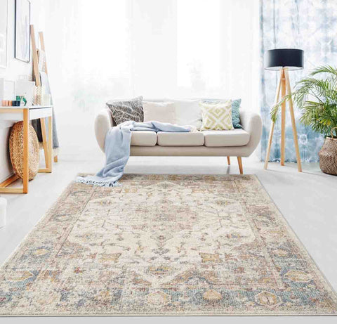 Luxe weavers rugs paired with a couch