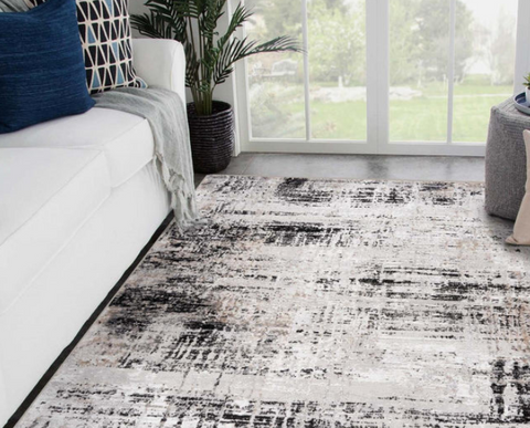 Textured farmhouse rug