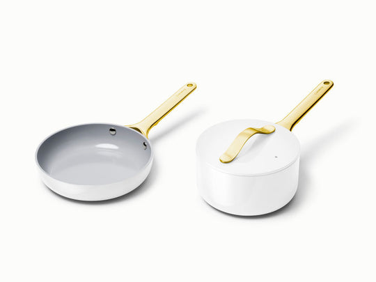 Caraway Home Non-Stick Ceramic Mini Fry Pan and Mini Sauce Pan Duo Perracotta
