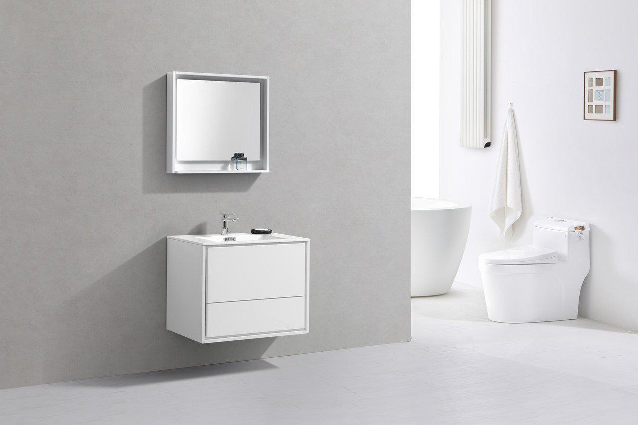 Kubebath Delusso Wall Mount Modern Bathroom Vanity