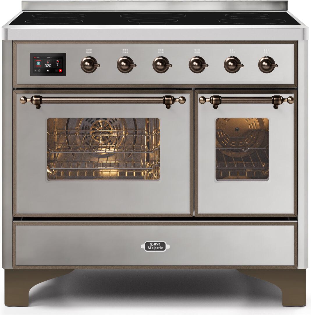 ILVE 40 in. Majestic II Series Electric Range in Stainless Steel with