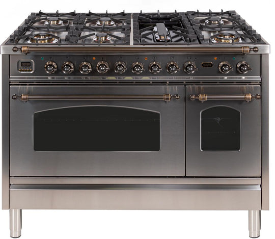 ILVE 30 in. Nostalgie Series Single Oven Natural Gas Burner and