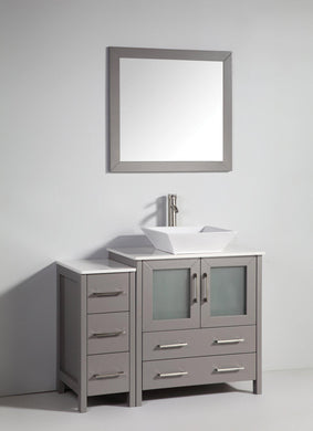 Vanity Art 48 Single Sink Vanity Cabinet Wide With Ceramic Sink