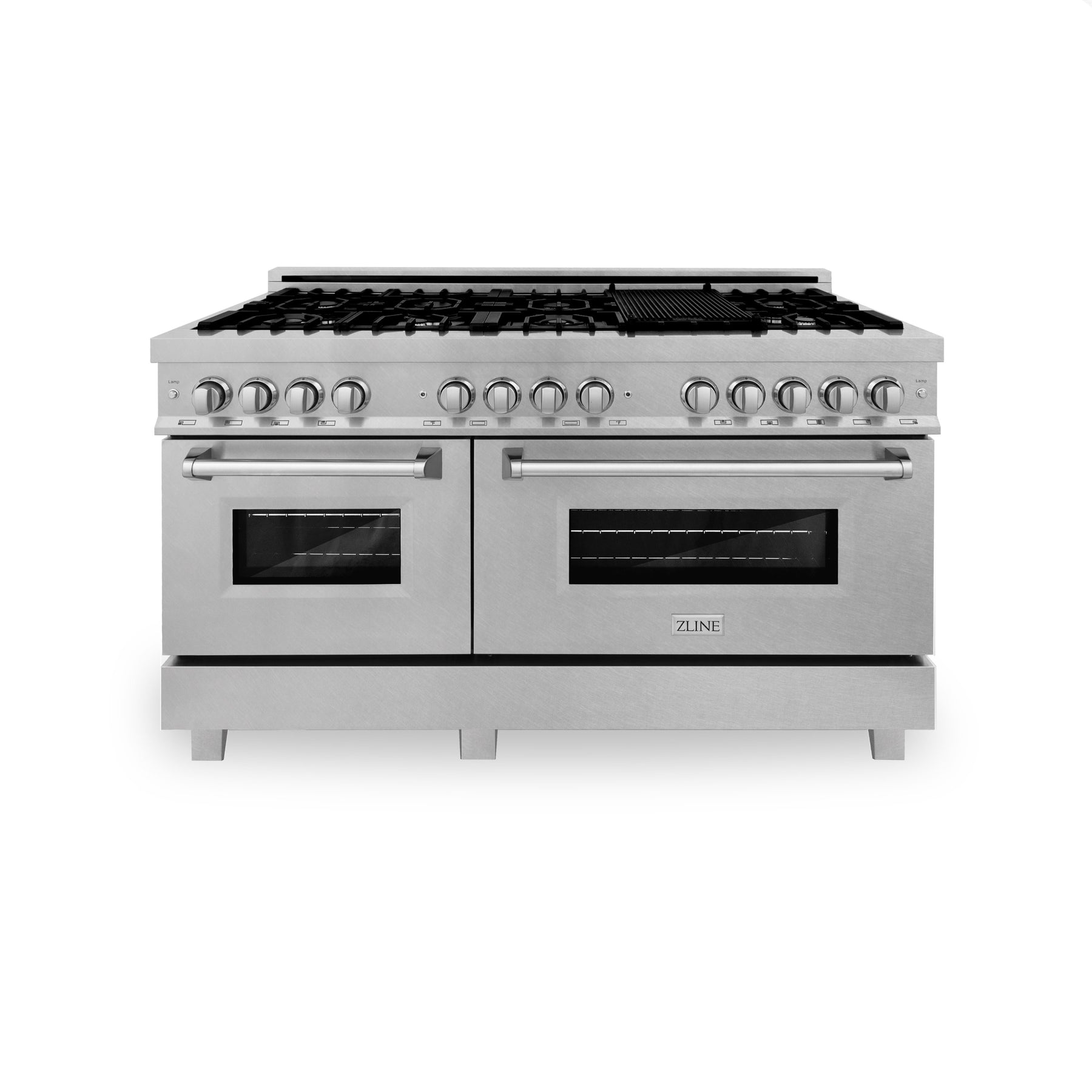 ZLINE 60 in. Professional Gas Burner and 7.6 cu. ft. Electric Oven in ...