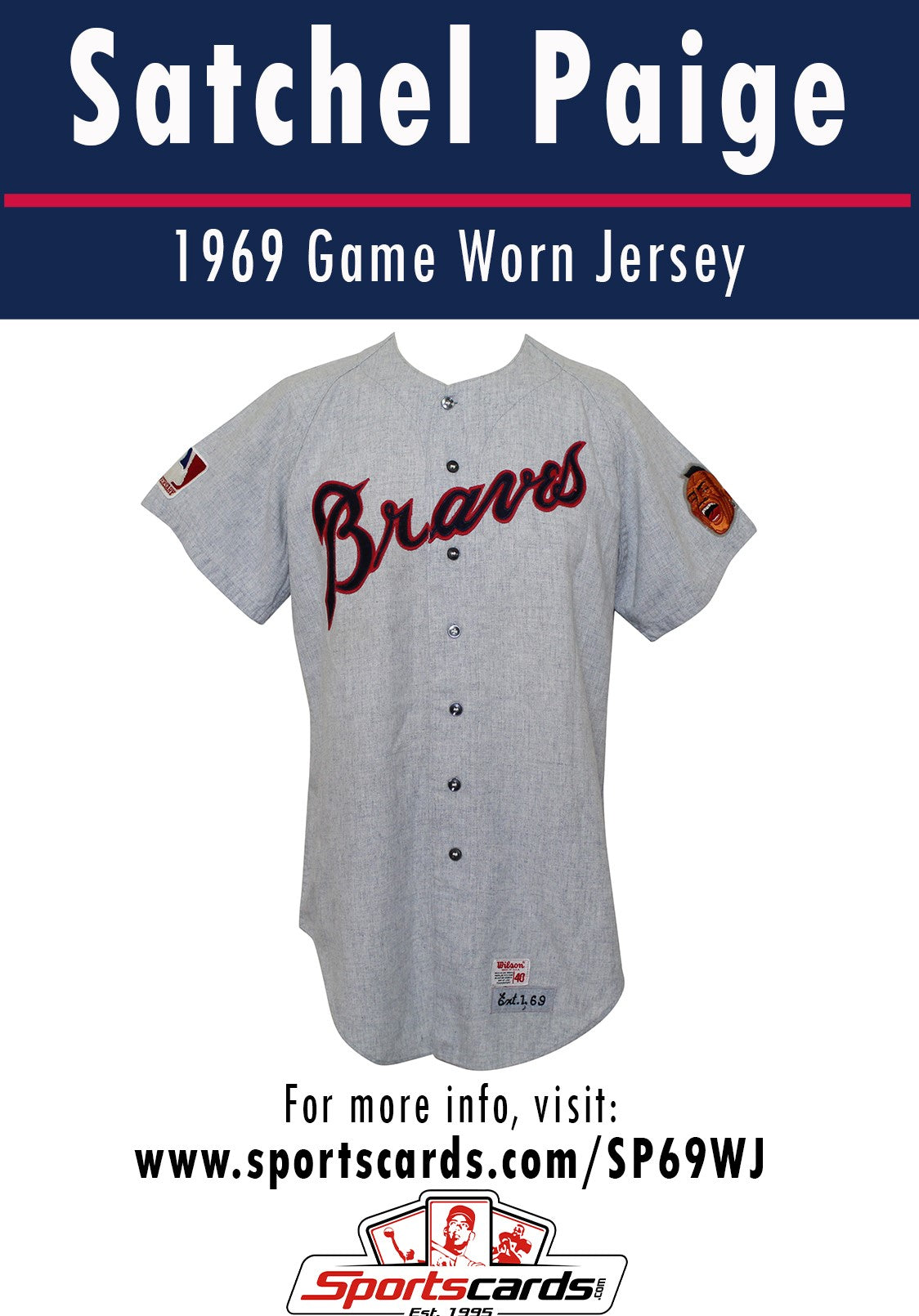 Phil Niekro Men's Atlanta Braves 1969 Throwback Jersey - Grey Replica