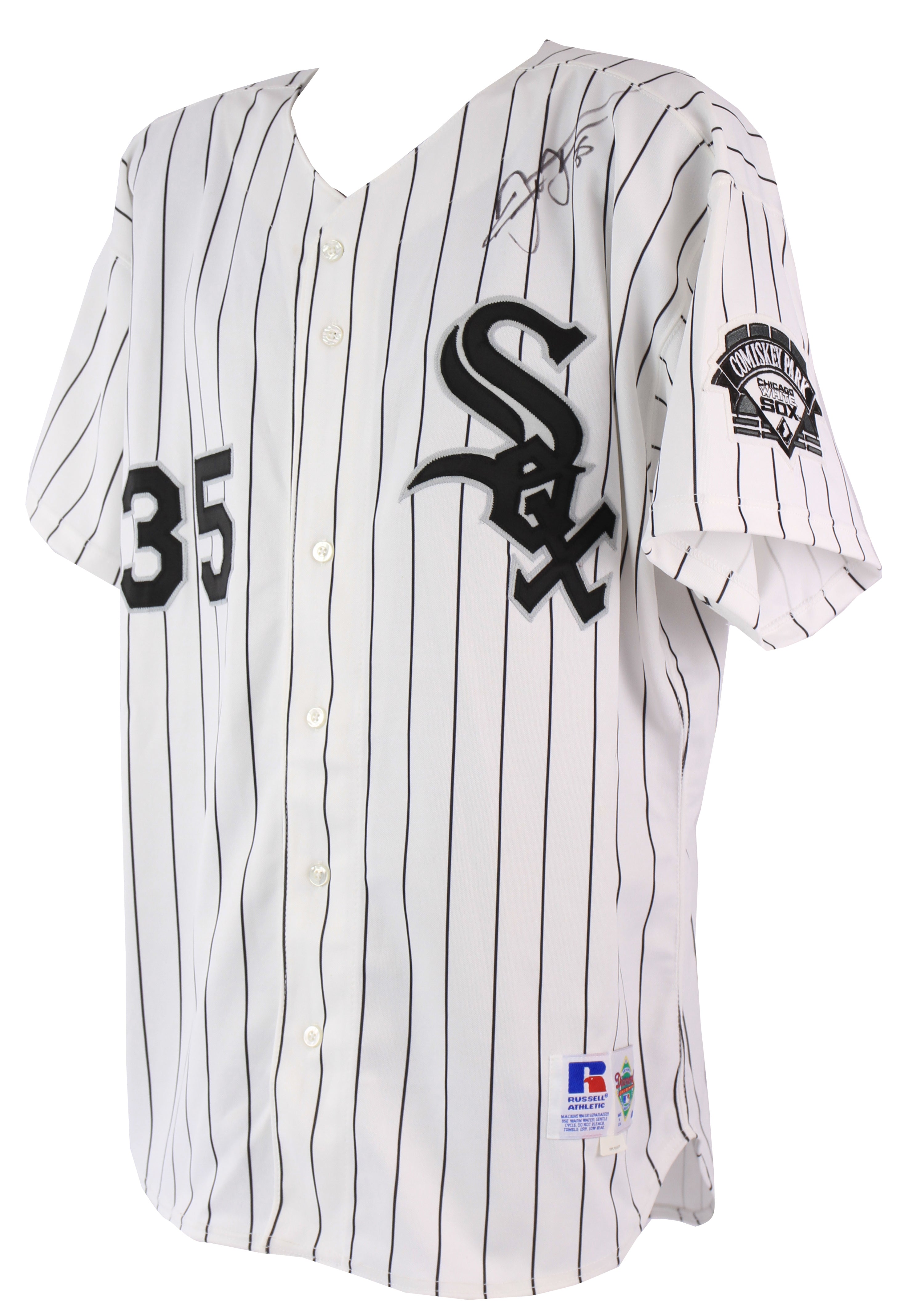 Frank Thomas Autographed Chicago Custom Gray Baseball Jersey - BAS