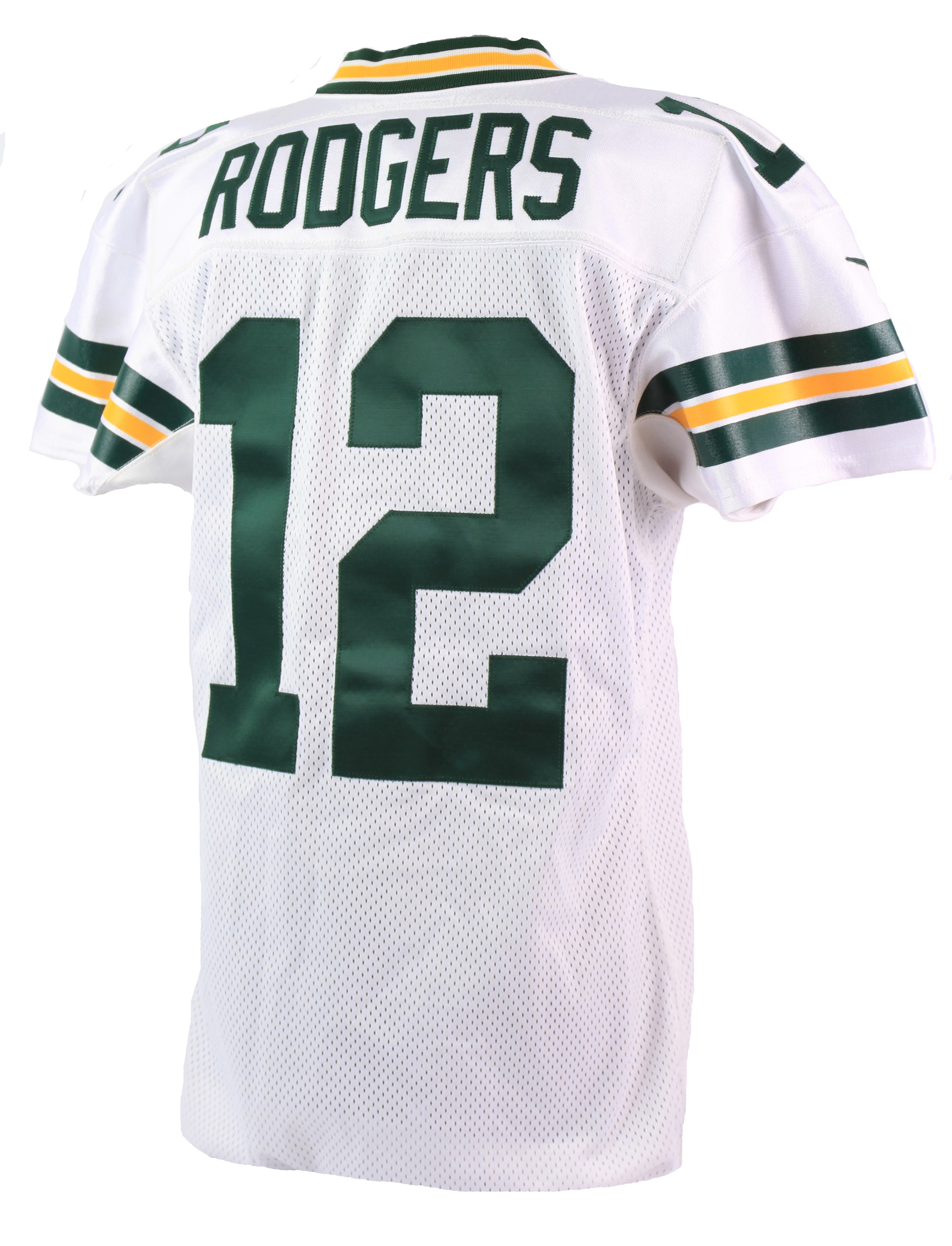 Green Bay Packers Aaron Rodgers Autographed White Nike Twill