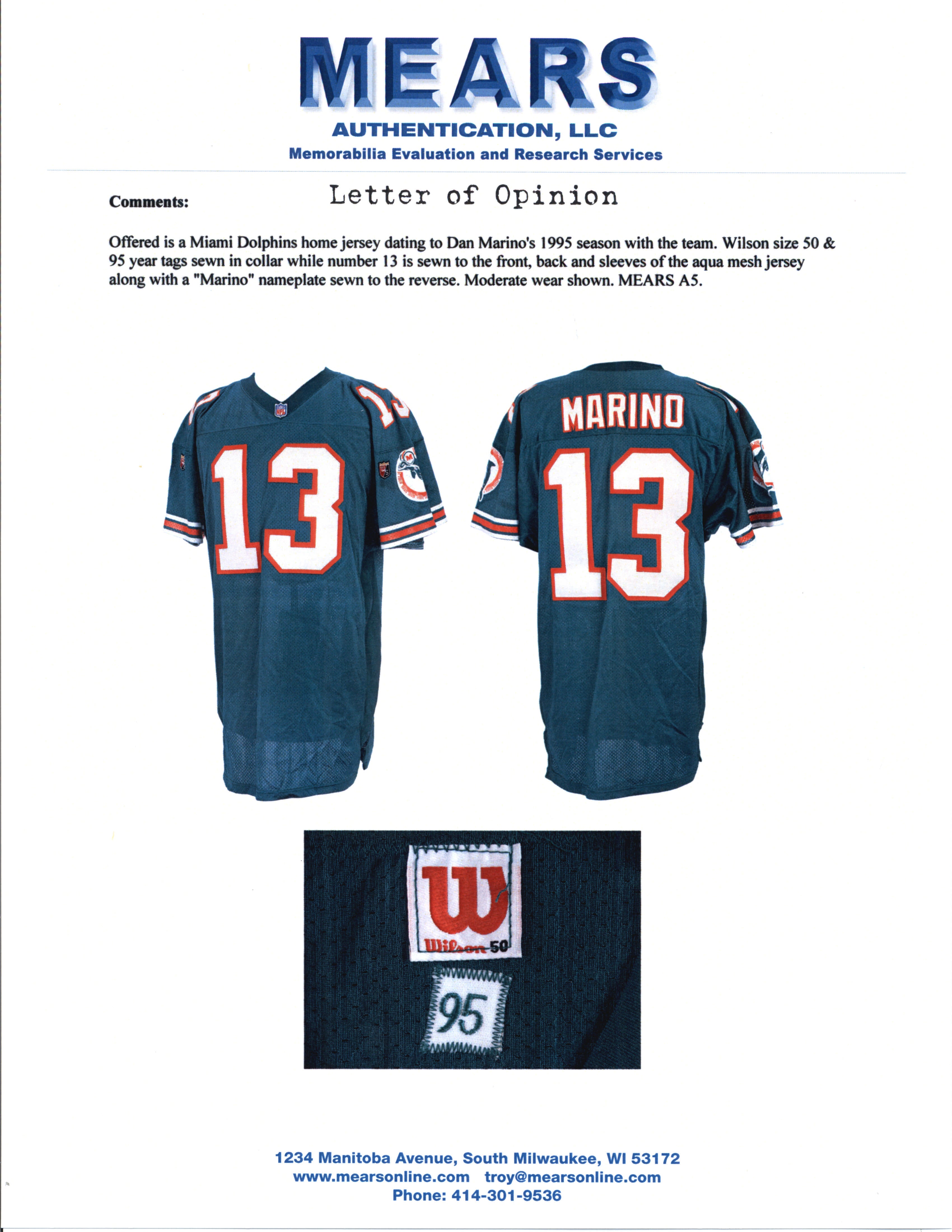 dan marino jersey fusion