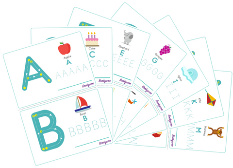 Alphabet tracing worksheets upper case kids kindergarten pre school worksheets writing sheets alphabet tracing cards