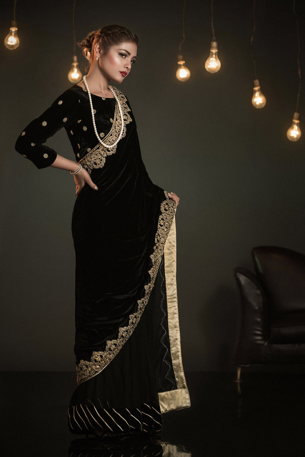 black formal pakistani dresses