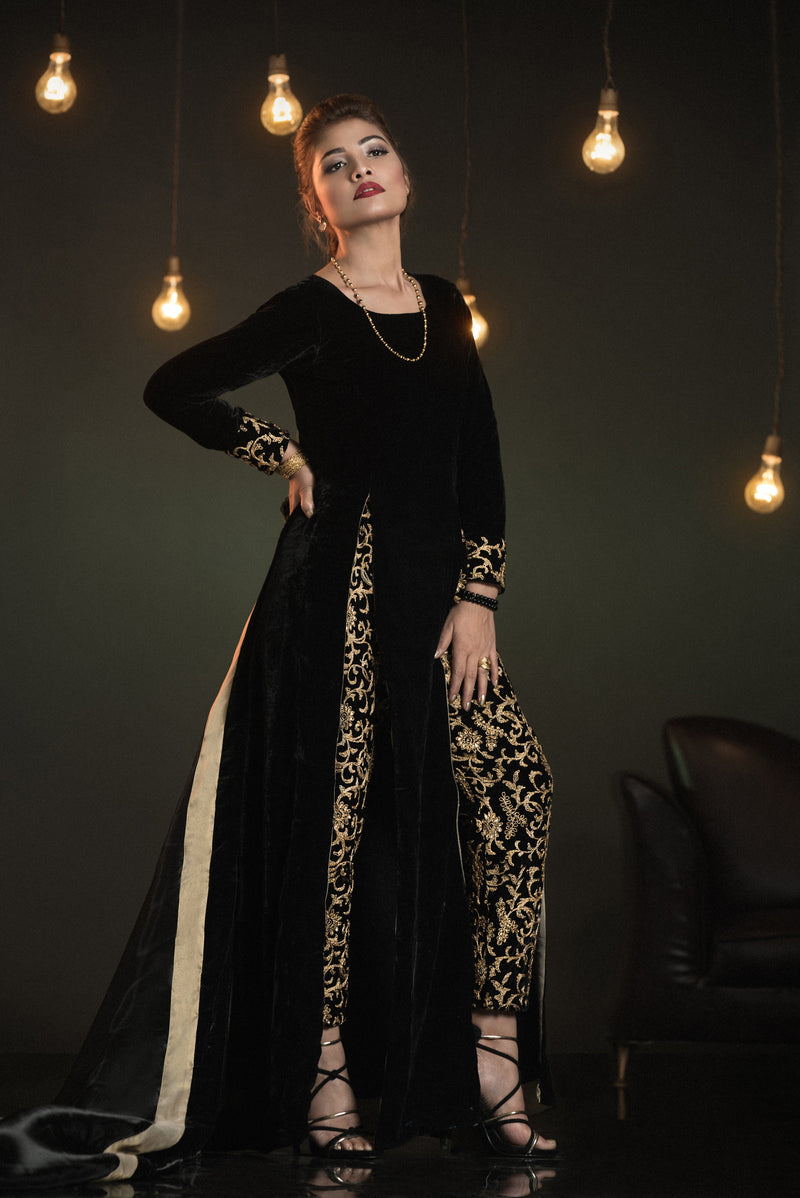 pakistani designer long dresses