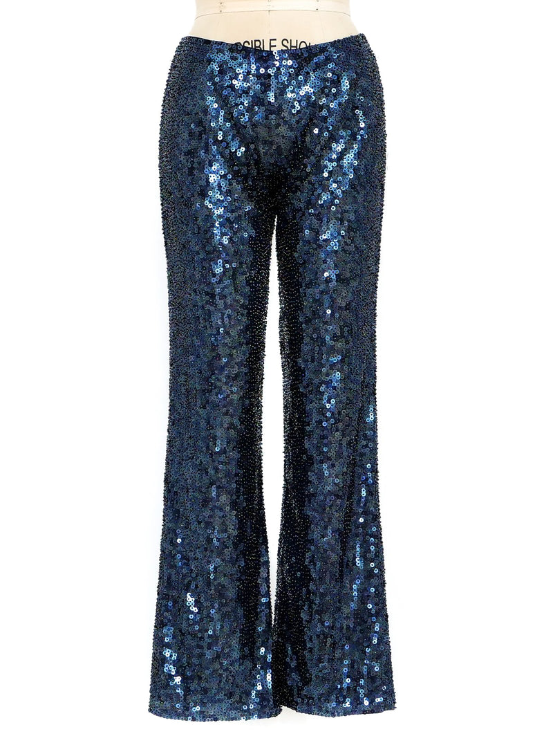 Iridescent Sequin Stretch Pants