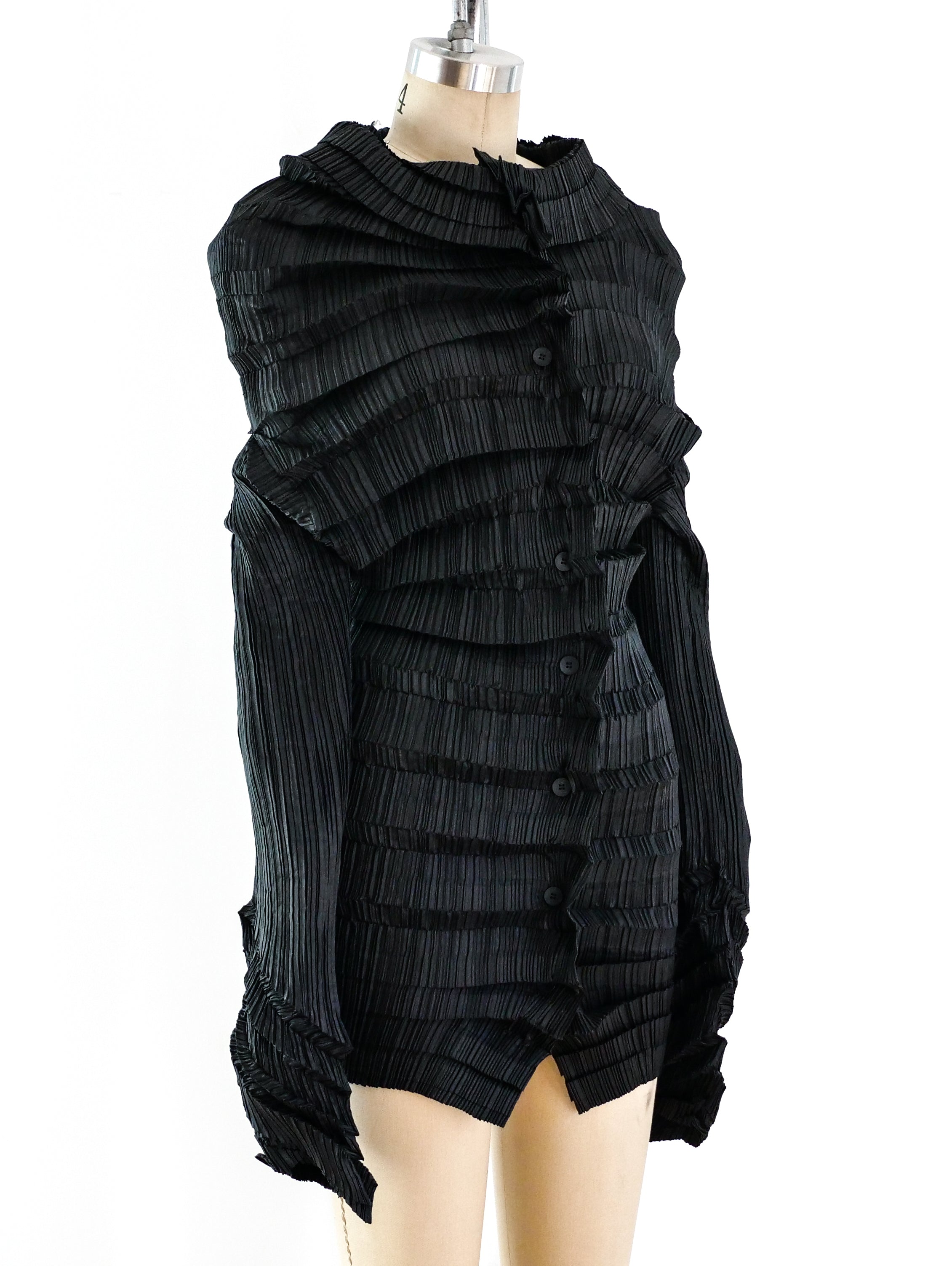 Issey Miyake Architectural Pleated Top