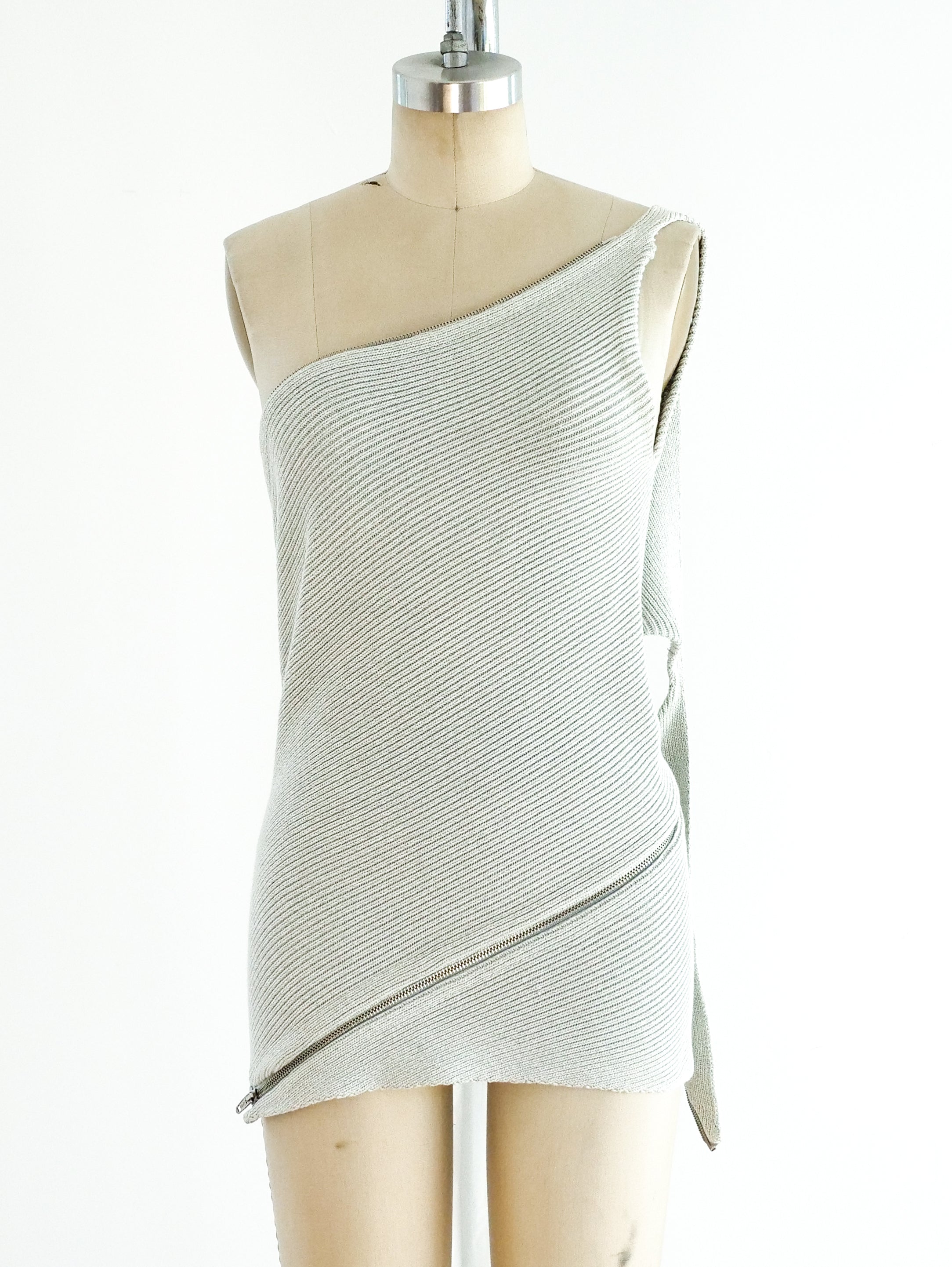 Maison Margiela Zip Around Knit Tank