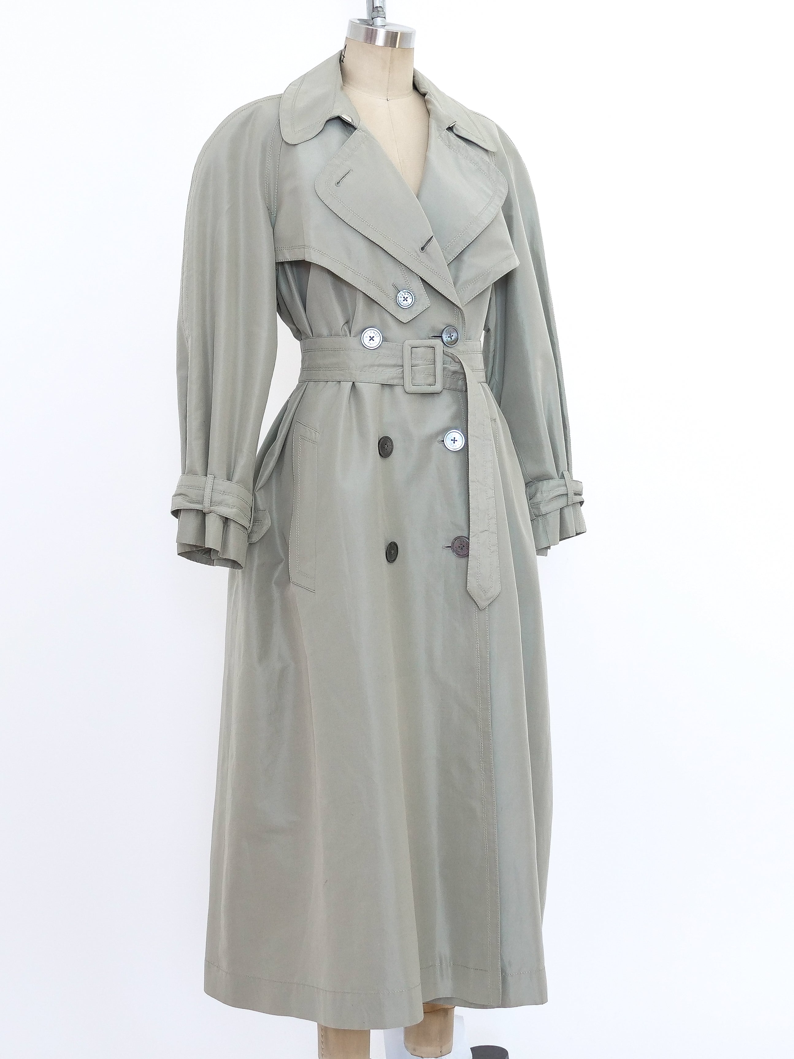 Hermes Khaki Trench Coat