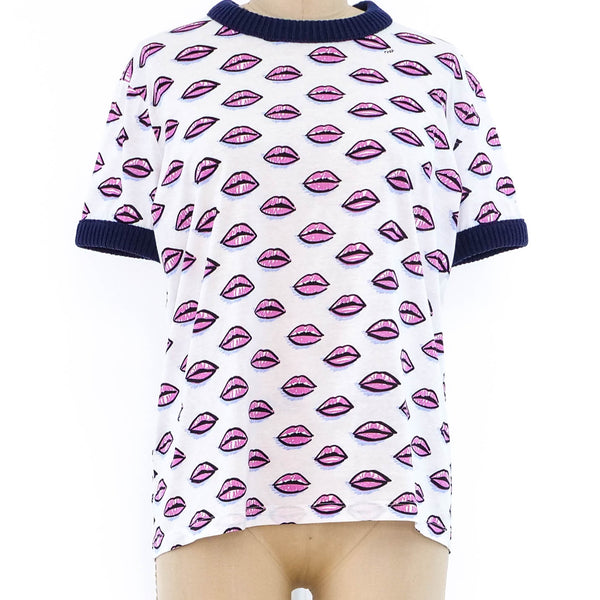 Prada Lip Print Tshirt