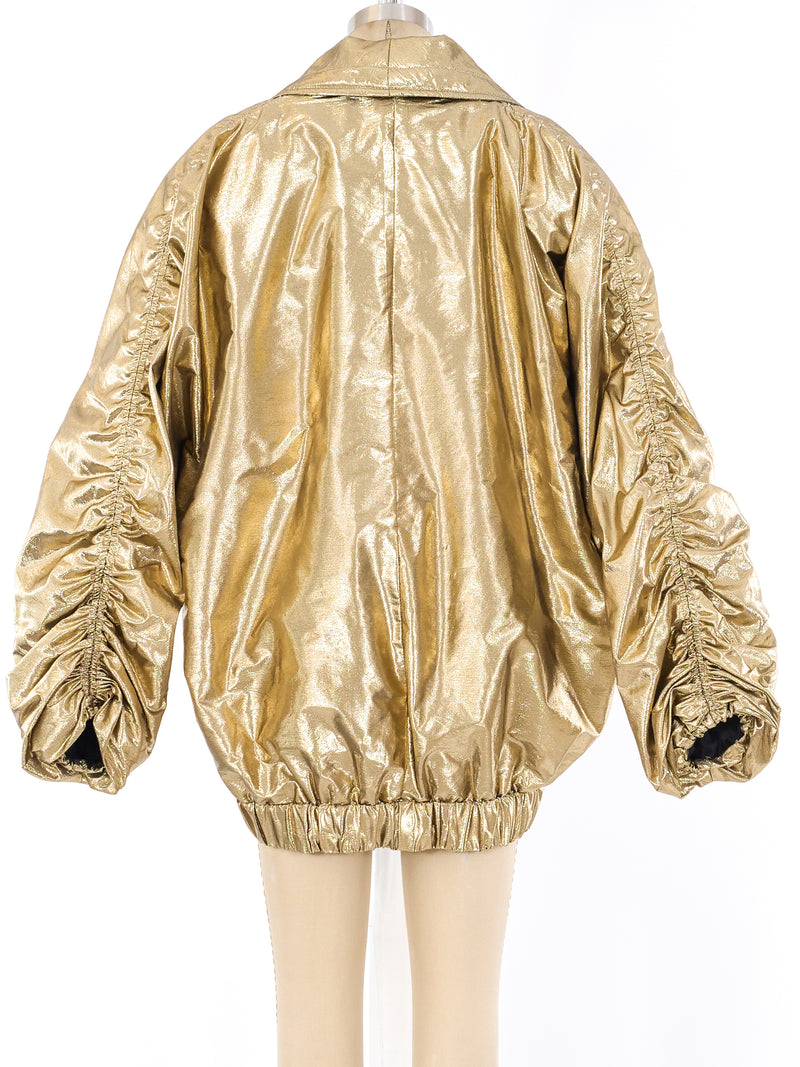 Metallic Gold Puffer Jacket