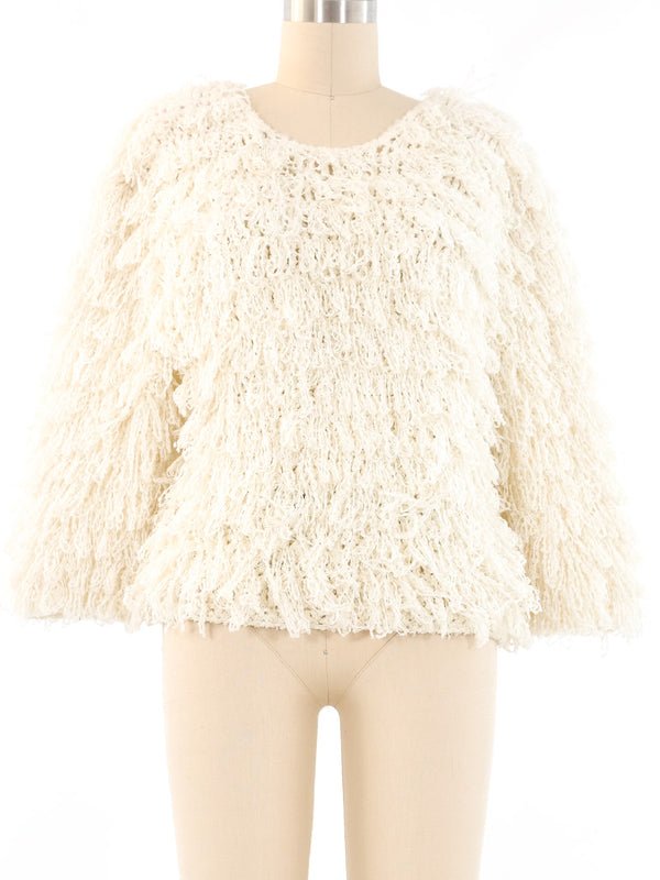 Mame Kurogouchi Floral Shaggy Cardigan-