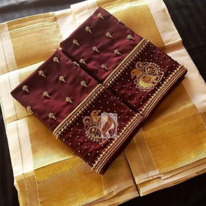 aari work blouse material online